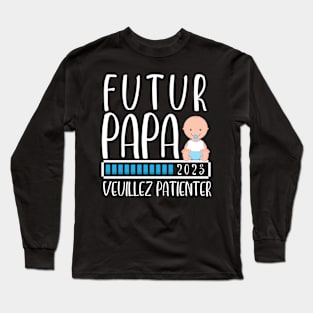 Papa 2023 Papa En Cours Long Sleeve T-Shirt